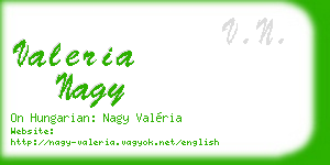 valeria nagy business card